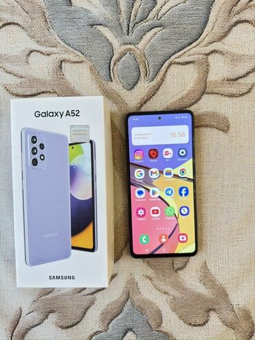 Samsung: Samsung Galaxy A52, rəng - Bənövşəyi, İki sim kartlı