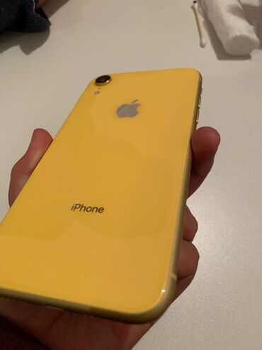 айфон 9 плюс: IPhone Xr, Б/у, 64 ГБ, Желтый, Защитное стекло, Чехол, Коробка, 80 %