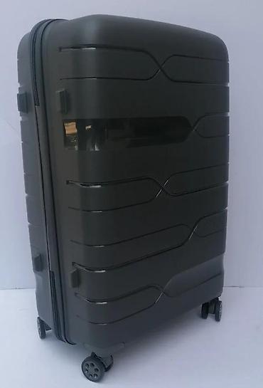 Putni koferi i torbe: Veliki kofer na točkiće – tamnosiva boja - Tvrda spoljašnjost sa — 8