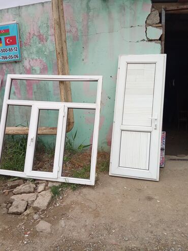 plastik pencere kredit: İki qat şüşə paketi Plastik pəncərə, Еni: 118 sm, Uzunluğu: 158 sm