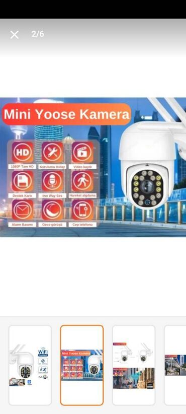 xs kamera: 360 derece ptz kamera tecili satılır.Yenidir isleyib islemediyini