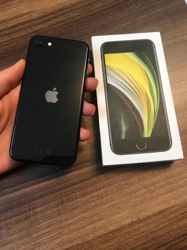 telefonlar 100 manat: IPhone SE 2020, 64 GB, Qara, Barmaq izi