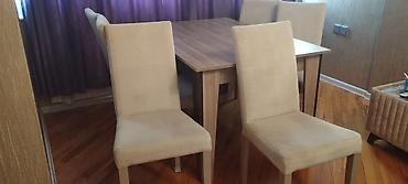 metbex desti: Yemək otağı dəsti – masa və 6 ədəd stul - Dizayn: Minimalist və — 8