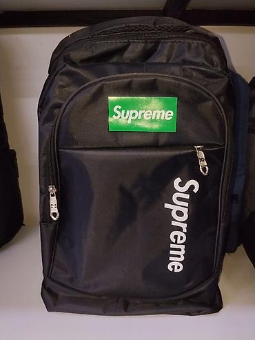 supreme свитшот: Рюкзак Supreme, черный - Городской рюкзак с логотипом Supreme — 1