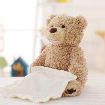 игрушка одеяло: Представляем вашему вниманию пушистого медвеженка играющего в прятки