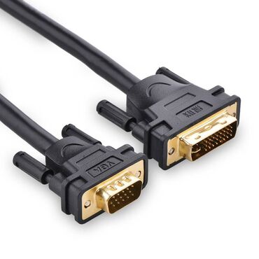 блоки питания 24 pin: Кабель DVI-I (24 +5 pin) - VGA (15 pin) (male - male) длина 1.5
