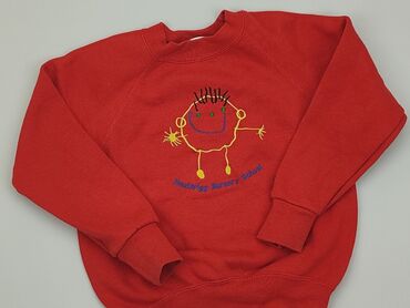 sweterek tęczowy: Sweatshirt, 5-6 years, 110-116 cm, condition - Good