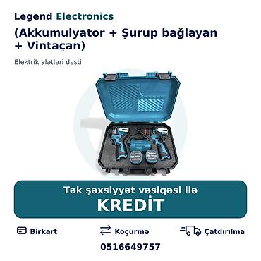 acar dəsti: Elan başlığı: Elektrik alət dəsti (Akkumulyator + Şurup bağlayan + — 1