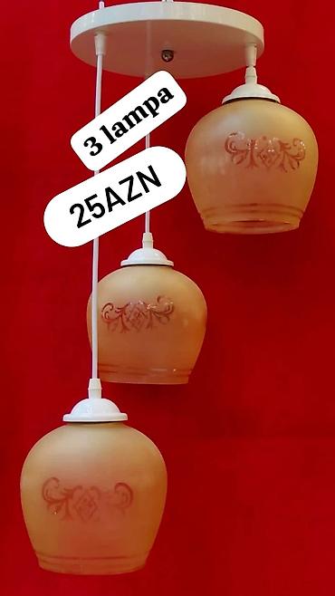lüstura: Çılçıraq, 3 lampa, Şüşə — 7
