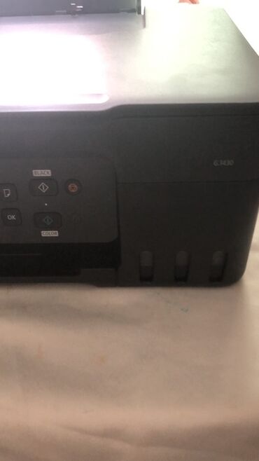printerler: Canon PIXMA G3430 model çoxfunksiyalı printer. Qara rəngdə olan bu