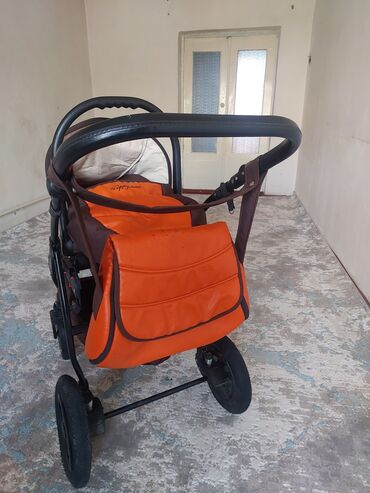 Коляски: Коляска, цвет - Желтый, Б/у — 4