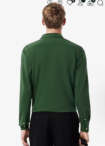 lacoste köynək: Lacoste kişi köynəyi – uzunqol, yaşıl rəng - Brend: Lacoste - Model — 2