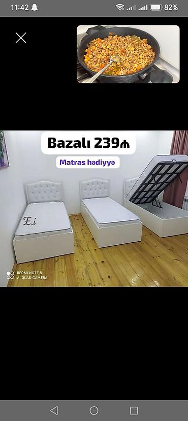 acilan kravat: Yeni, Təknəfərlik çarpayı, Bazalı, Matras ilə, Siyirməsiz — 1