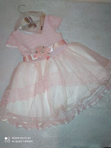 платье на 1 годик: Детское платье, цвет - Розовый, Новый