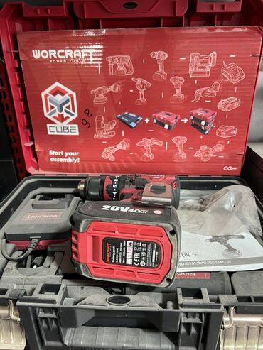 электронная пила: Беспроводной шуруповёрт Worcraft с двумя аккумуляторами 20V 4.0Ah и