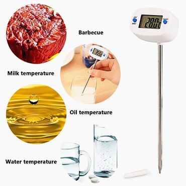 фартук для кухни: Termometr yeni model budilnikli zvanoklu qida termometri metbexde