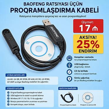 kredit noutbuk: Baofeng ratsiyası üçün proqramlaşdırma kabelləri. ⛔ Bu — 2