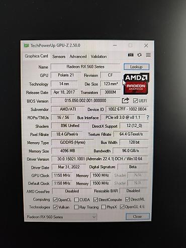 payback: Videokart Radeon RX 560, 4 GB, Yeni — 8