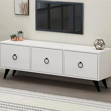 Sifarişlə TV stendlər: Siyirməli, Polkalı, Mat laminat, Türkiyə, Zəmanətli, Kredit yoxdur — 3