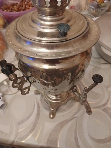 sam: Samovar – klassik metal gövdəli, elektrik qızdırıcısı ilə işlənmiş - — 1