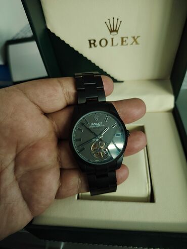 tek qaş üzük: Qol saatı, Rolex, rəng - Qara