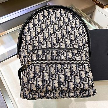 Рюкзаки: Рюкзак Dior Rider Backpack. • Жаккардовая ткань. • Отделка выполнены — 2
