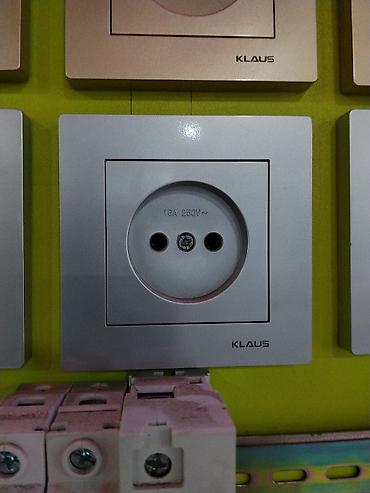 plug: Розетка, С заземлением, Klaus, Встроенные, 1 гнездо — 1