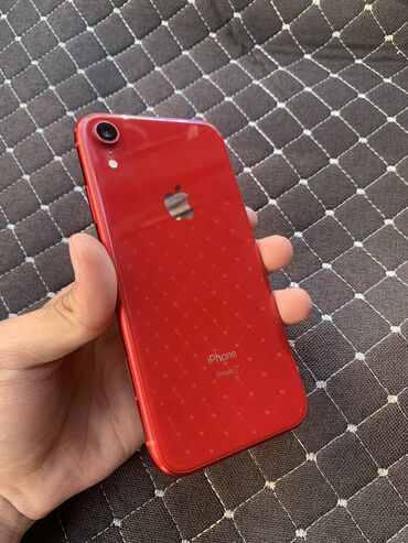 Apple iPhone: IPhone Xr, Б/у, 64 ГБ, Красный, 100 %