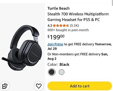 plus gaming: Yeni Simsiz (Bluetooth) Qulaqcıqlar, Turtle Beach, rəng - Qara — 9