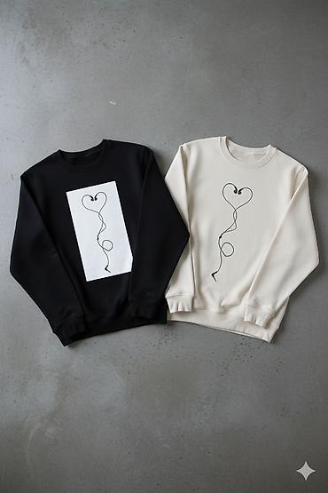 Толстовки: Світшоты унисекс с принтами - Фасон: классический свитшот с круглым — 1