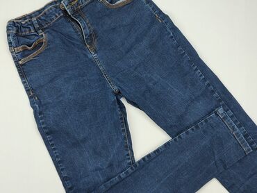 czarne jeansy z zamkami: Jeans, Reserved, 16 years, 170, condition - Very good