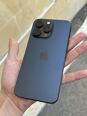IPhone 15 Pro Max, 256 GB, Blue Titanium, Simsiz şarj, Face ID