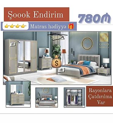 Yataq otağı dəstləri: Yataq desti rəng seçimi var — 1