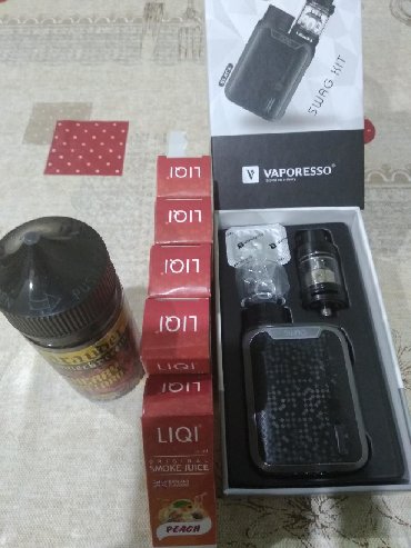 elektron qelyan filter: Vaporesso wape satilir,cox az islenib,herweyi yenidir,ustunde 5eded