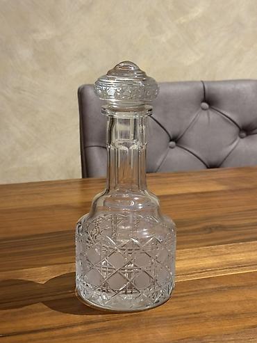 xrustal bakal: Kristal qrafin və bakal dəsti - Material: qalın, şəffaf kəsimli — 6