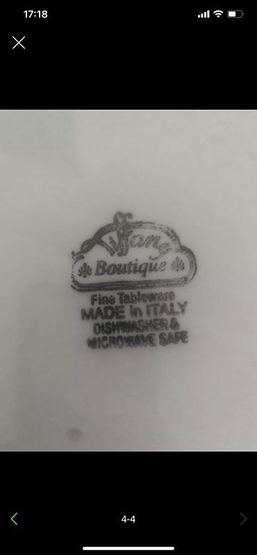 Qab-qacaq və mətbəx ləvazimatları: İtalyan istehsalı “Vjang Boutique” dərin boşqab/servis qabı - — 3
