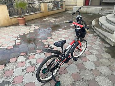 Velosipedlər: Uşaq velosipedi – 18 düym - Rəng: qara/qırmızı - Çərçivə: Kids Master — 1
