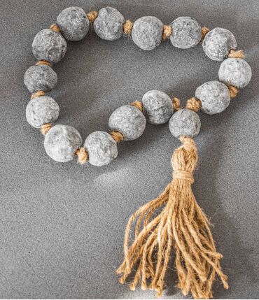 kəhraba təsbeh: Salam,avropadan gözəl görünüşlü dekor. Garland beaded balls rustik