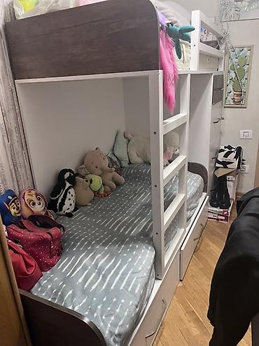 Mebel: Uşaq otağı üçün mebel dəsti - İki mərtəbəli çarpayı: Aşağı və yuxarı — 3