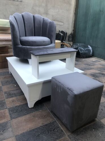 Kreslolar: Yeni, Kreslo, Vеlur parça, Kredit yoxdur — 4