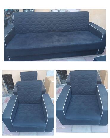 Mətbəx mebeli: Divan, 2 kreslo, Bazalı, Açılan