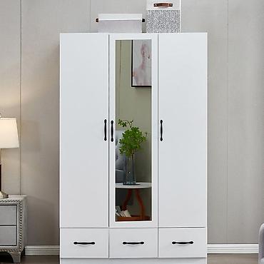 kuxna şkafı: Düz dolab, Yataq otağı üçün, Paltar üçün, Açılan, Korpuslu, 5 qapı — 6