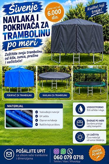 dečija igraonica bambino 017 врање – слике: Navlake i pokrivači za tramboline – šivenje po meri Produžite vek — 1