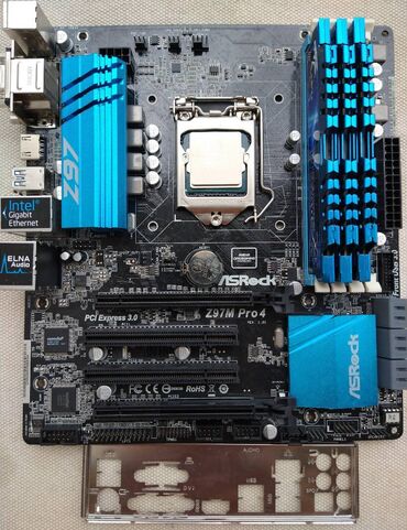 intel core: Ana Platası ASRock Asrock Z97+Core I7-4770S+24GB, İşlənmiş