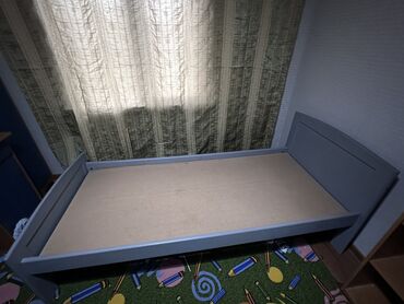 купить детскую кровать с матрасом: Односпальная Кровать, Б/у