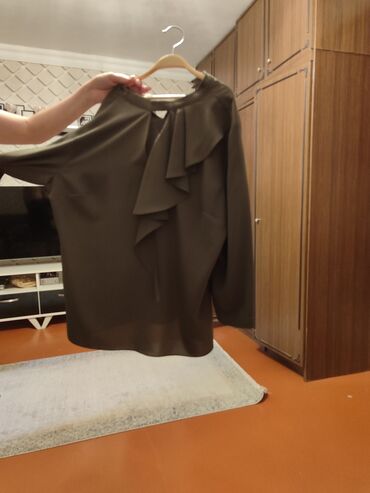 qadınlar üçün krujevalı bluzlar: 4XL (EU 48), rəng - Yaşıl