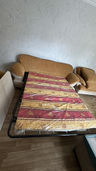 pufik divan: Divan və kreslo dəsti Təzə kimidi şəkildə göründüyü kimi döşeyin — 7
