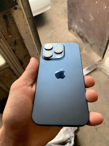 Apple iPhone: IPhone 15 Pro, Б/у, 128 ГБ, Blue Titanium, Защитное стекло, Чехол, 96 %