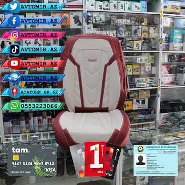Oturacaq örtükləri: Oturacaq üçün cexol ( örtük, çexol ) istənilən avtomobilə var. Qiymət — 9