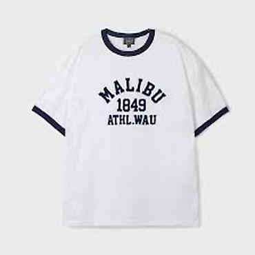 Футболки: Женский топ с принтом Malibu 1849 ATHL.WAU - Цвет: белый с — 1